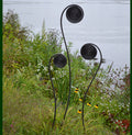 Giant Steel Fiddlehead Fern Garden Stakes – Set of 3 (32", 40", 48")