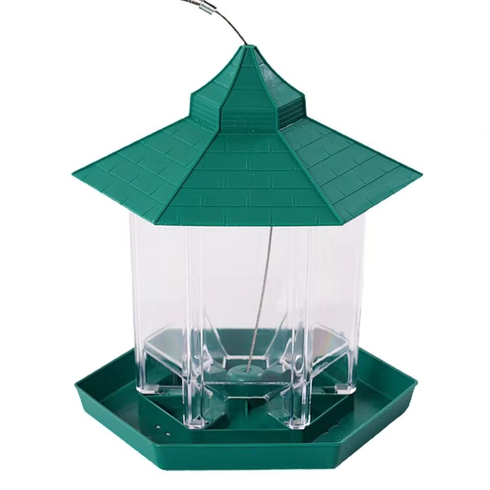 Hanging Gazebo Bird Feeder – 6 Feeding Ports, Large Seed Capacity, Weatherproof – photo 5