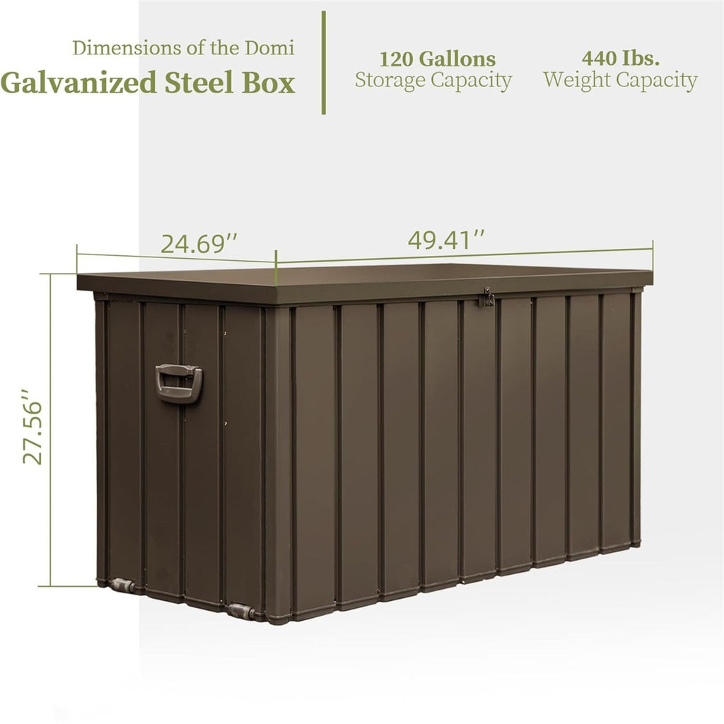 120 Gallon Lockable Outdoor Deck Box – view 7