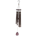 42" Deep-Tone Memorial Wind Chime – 6 Large Tubes, Dark Brown