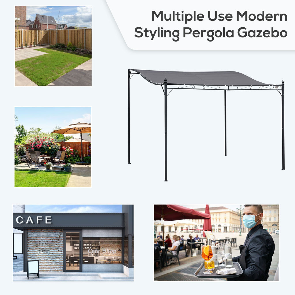 10 x 10 ft Gray Patio Gazebo Canopy – view 6