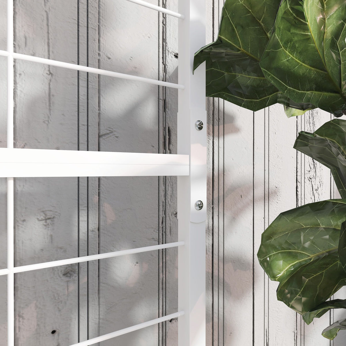 74 in Metal Plant Stand with Trellis & Hanging Bar – view 9