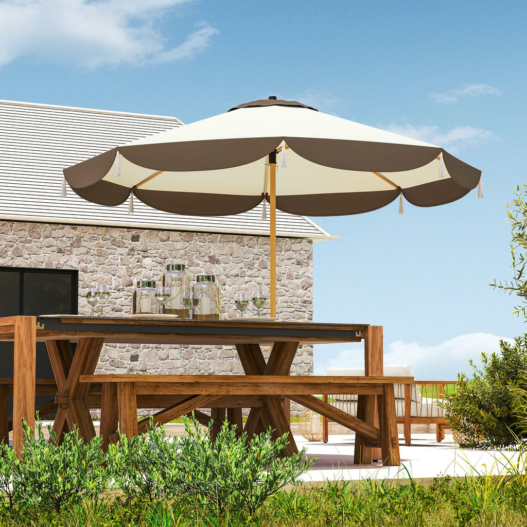 9 ft Patio Market Umbrella – UPF 50+, 8 Ribs – view 2