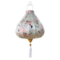 12" Gray Butterfly Chinese Cloth Lantern – Hanging Decoration for Garden & Parties