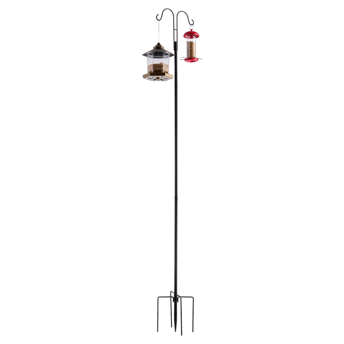 Double Shepherd's Hooks, 8-Pack – 76" Heavy-Duty Bird Feeder Poles – photo 4