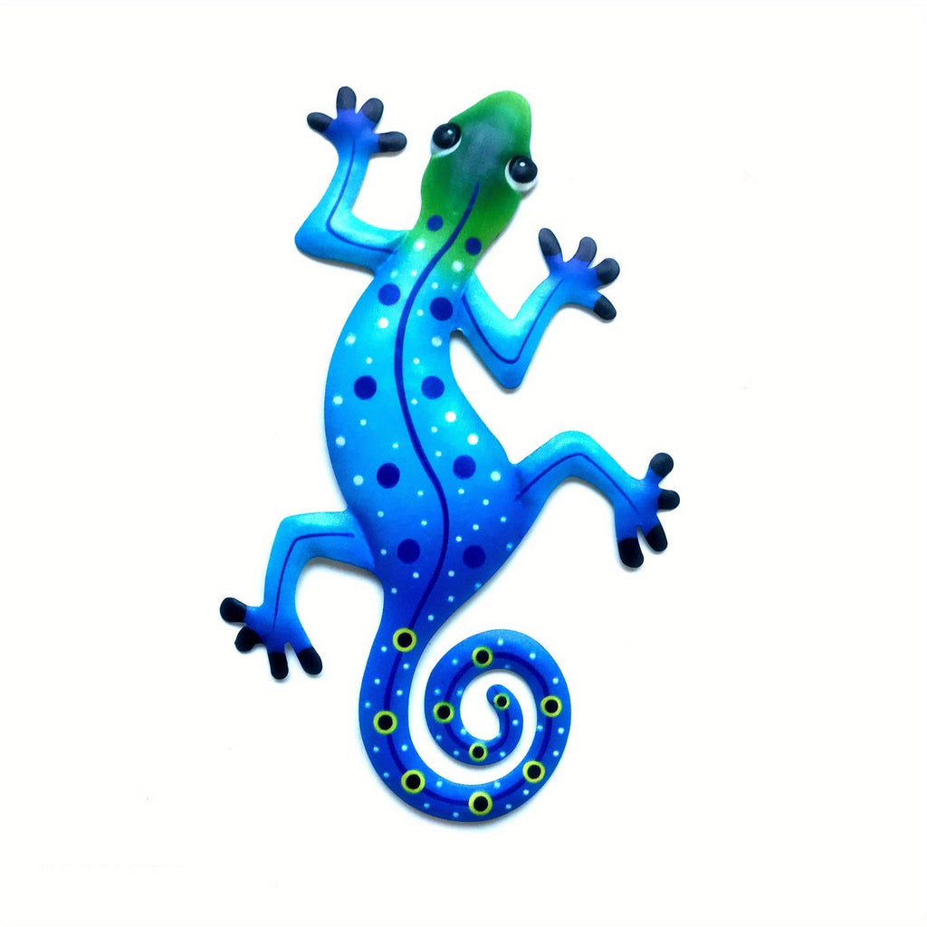 Metal Gecko Wall Art – Hanging Lizard Sculpture for Fence, Door & Patio – photo 12
