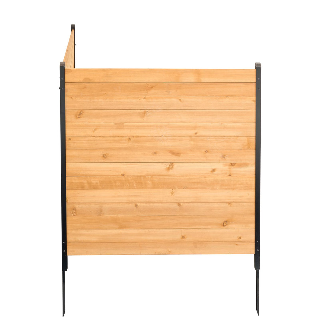 2-Panel Solid Wood AC Privacy Screen – 38" x 42" Equipment & Trash Can Hider – photo 11