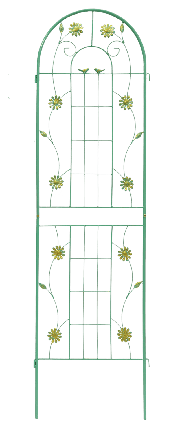 Metal Garden Trellis, 2-Pack – 71" x 19.7" Rustproof Climbing Plant Support – photo 10