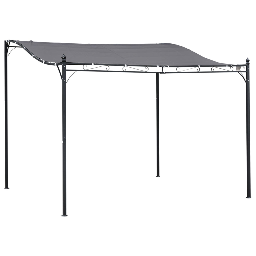 10 x 10 ft Gray Patio Gazebo Canopy