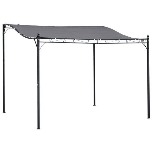 10 x 10 ft Gray Patio Gazebo Canopy