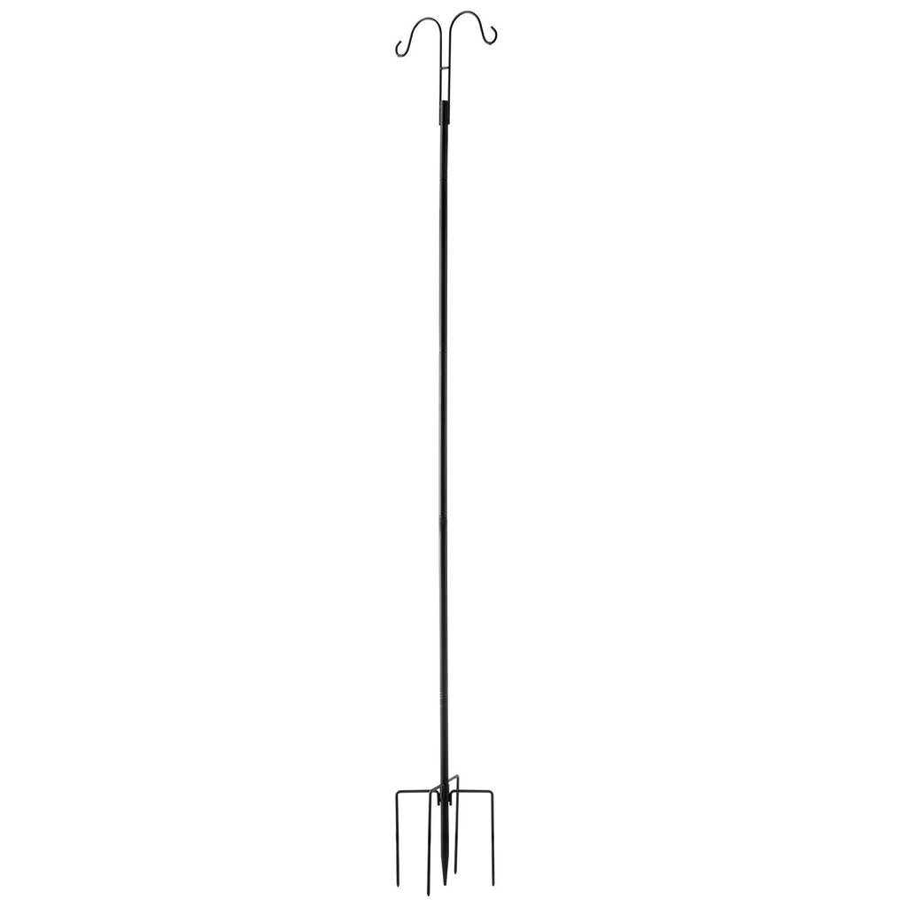 Double Shepherd's Hooks, 8-Pack – 76" Heavy-Duty Bird Feeder Poles