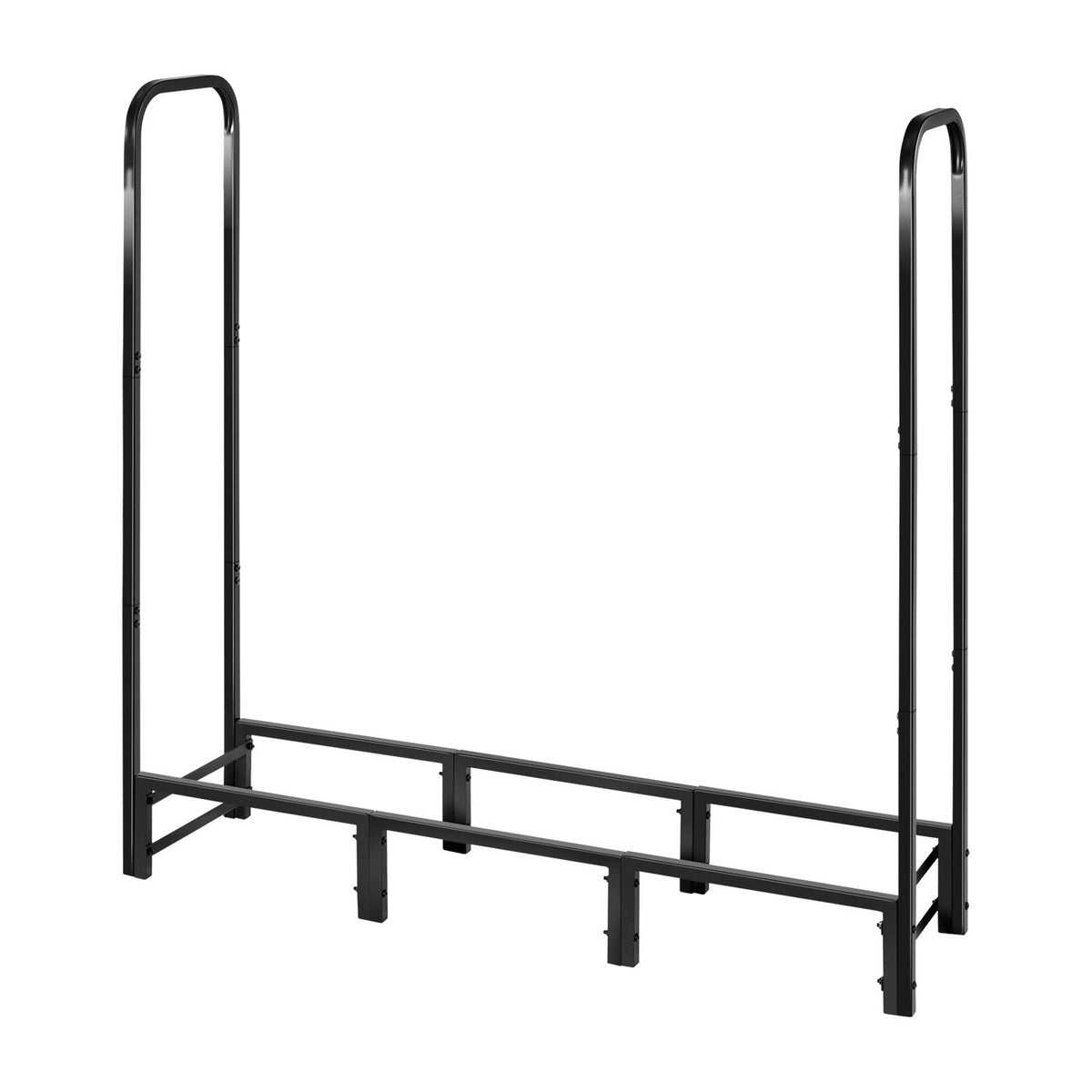 4 ft Firewood Rack with Waterproof Cover – 1/4 Cord Steel Log Holder – photo 7