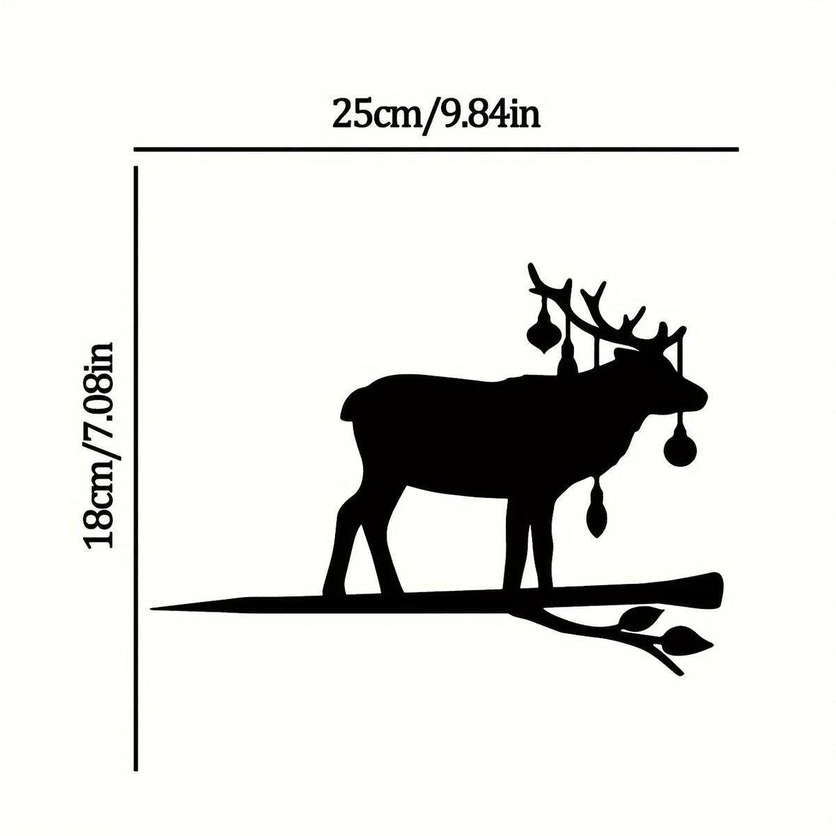 Whimsical Iron Elk Sculpture – Garden & Patio Statue – photo 9