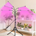 Full Spectrum Floor Grow Light with Adjustable Stand – 80 LEDs, 5 Dimming Levels & 3/9/12H Timer