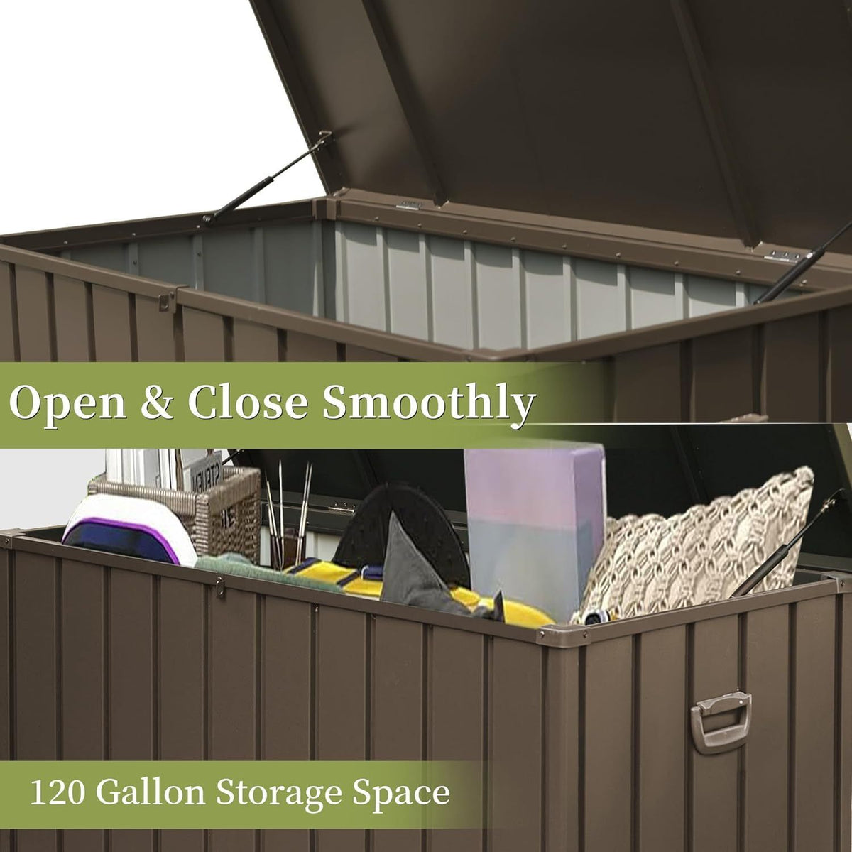 120 Gallon Lockable Outdoor Deck Box – view 2