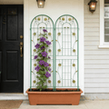 Metal Garden Trellis, 2-Pack – 71" x 19.7" Rustproof Climbing Plant Support