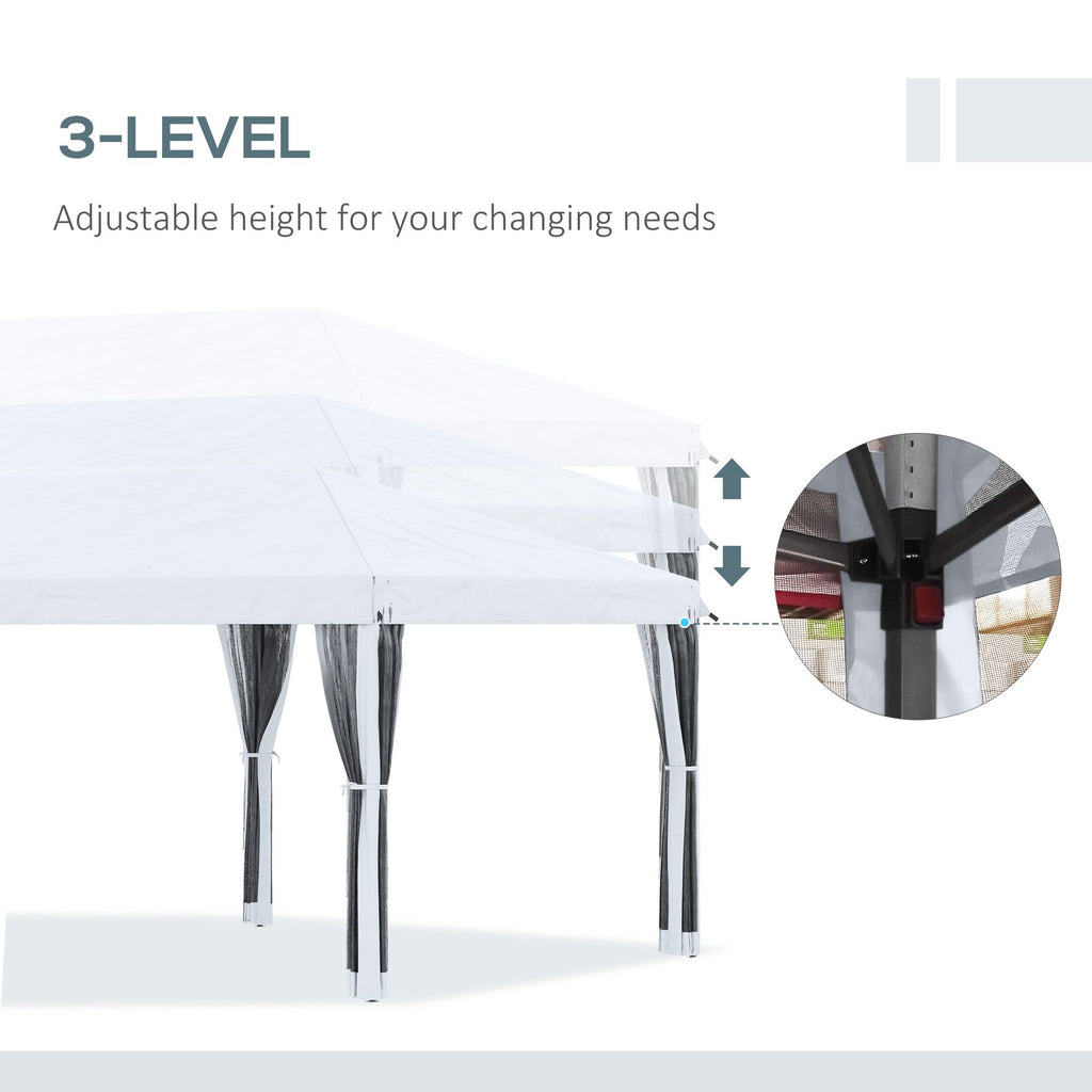 10 x 20 ft Pop-Up Canopy Event Tent with Sidewalls – view 7