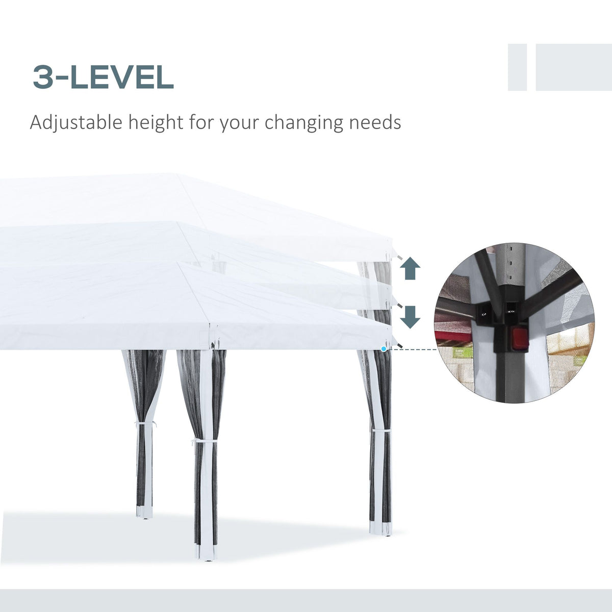 10 x 20 ft Pop-Up Canopy Event Tent with Sidewalls – view 7