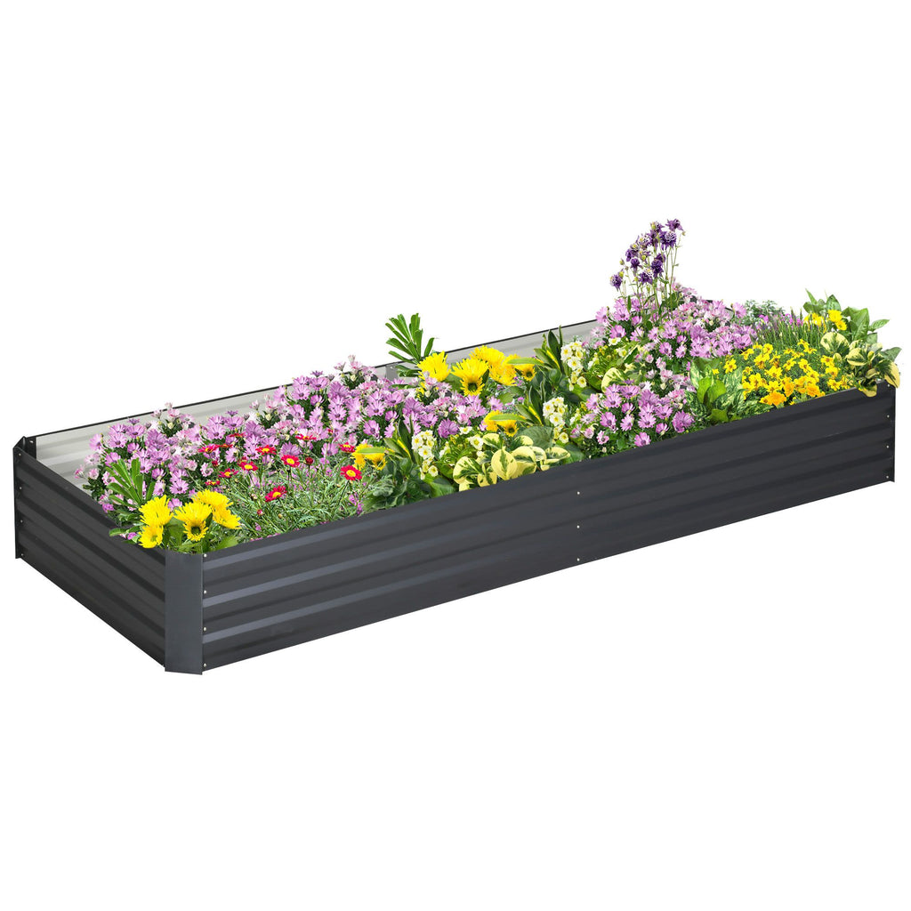 Galvanized Raised Garden Bed – 95 x 36 x 12 in