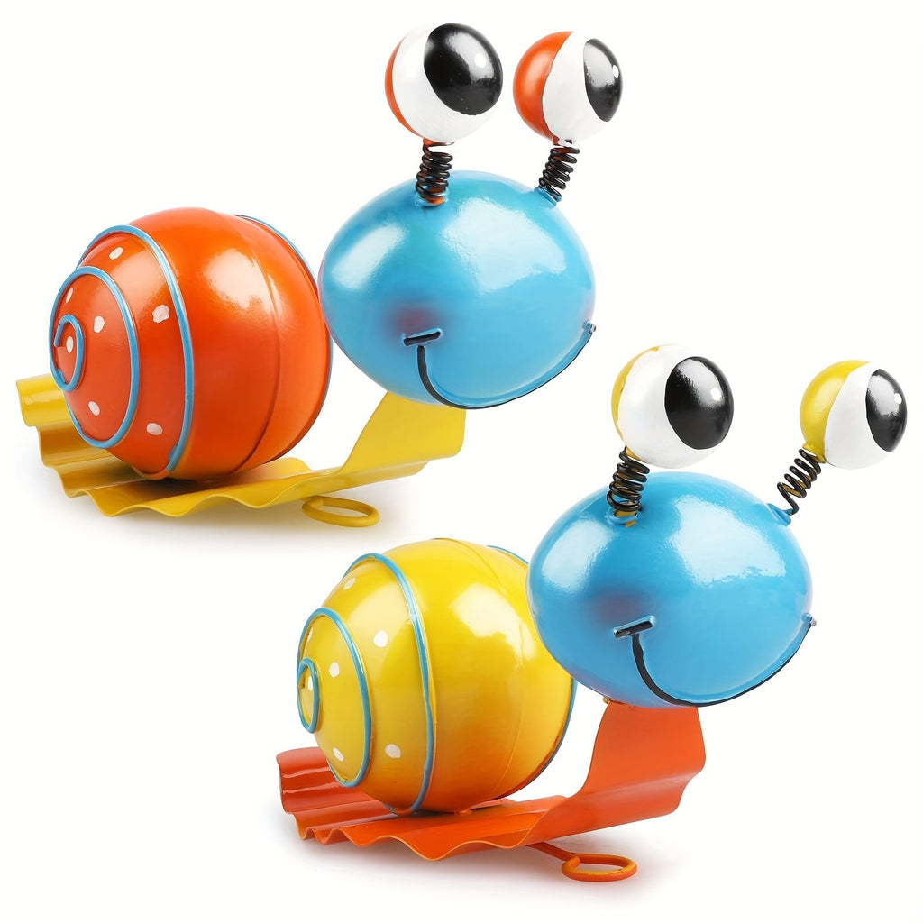 Colorful Metal Snail Sculpture – Garden Wall Hanging & Yard Decor – photo 4