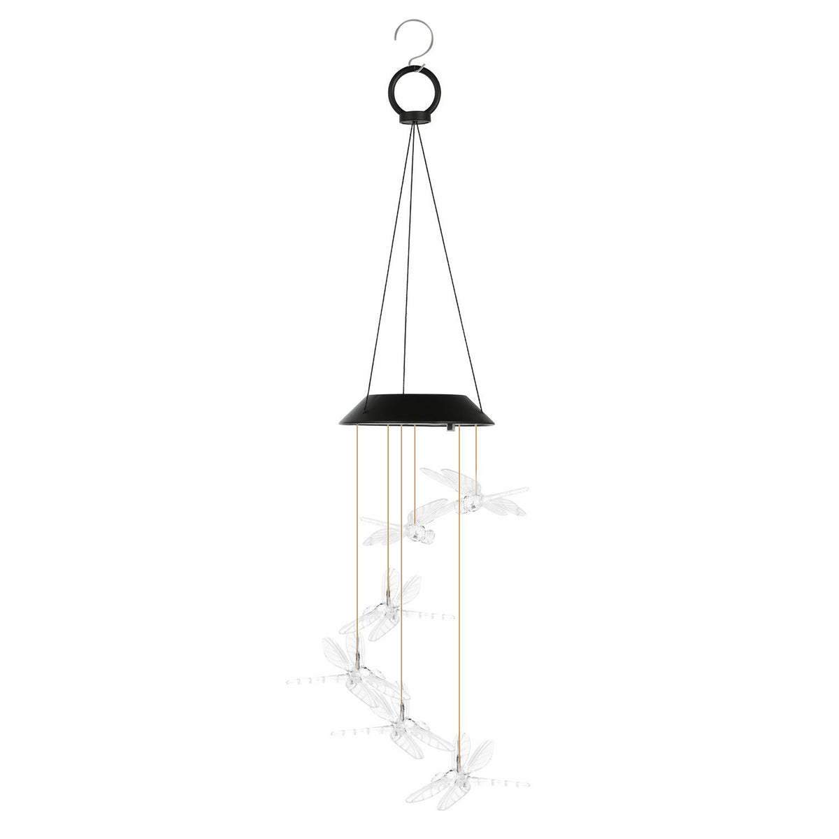 Solar Dragonfly Wind Chimes, 2-Pack – 7-Color Changing LED, IPX4 Waterproof – photo 13