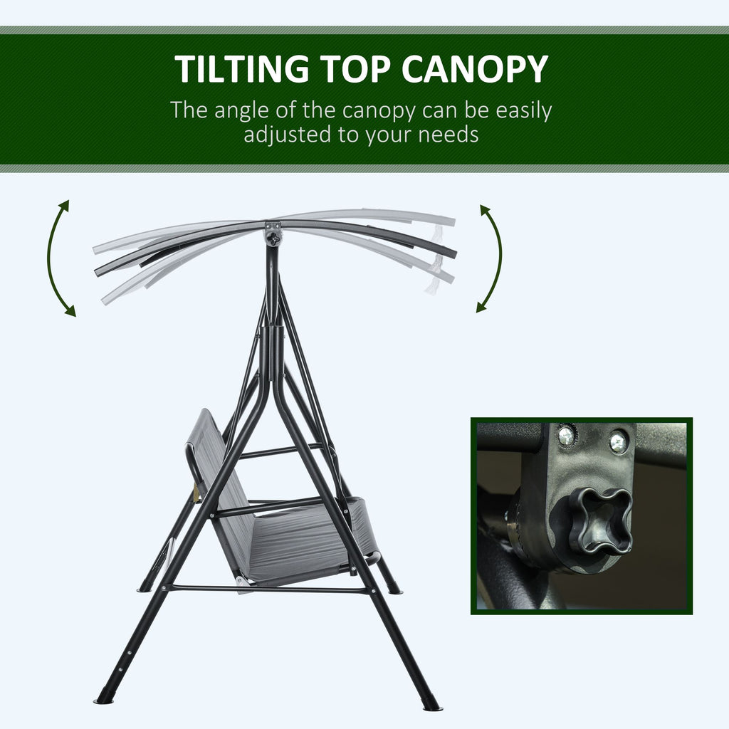 3-Person Porch Swing with Stand – view 4