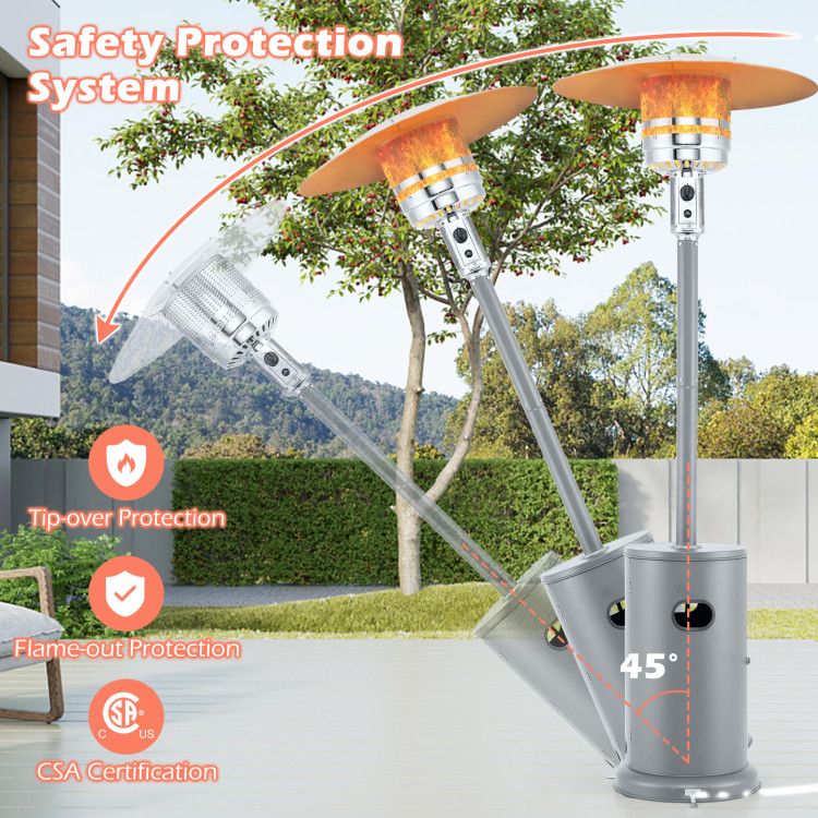 50,000 BTU Propane Patio Heater with Drink Table – view 26