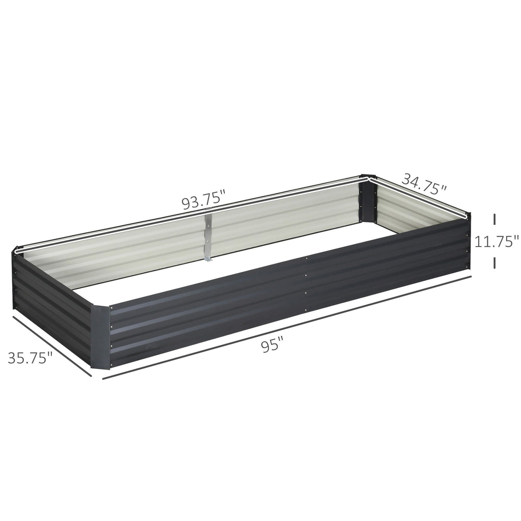 Galvanized Raised Garden Bed – 95 x 36 x 12 in – view 3