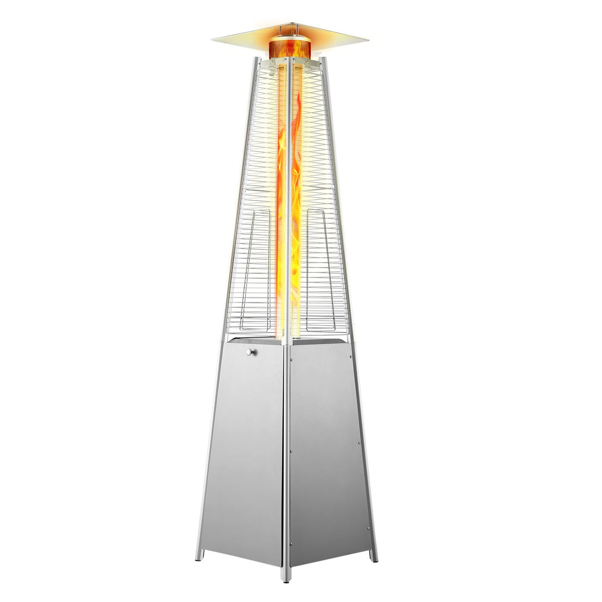 48,000 BTU Pyramid Propane Patio Heater with Wheels – Glass Tube Flame – photo 10