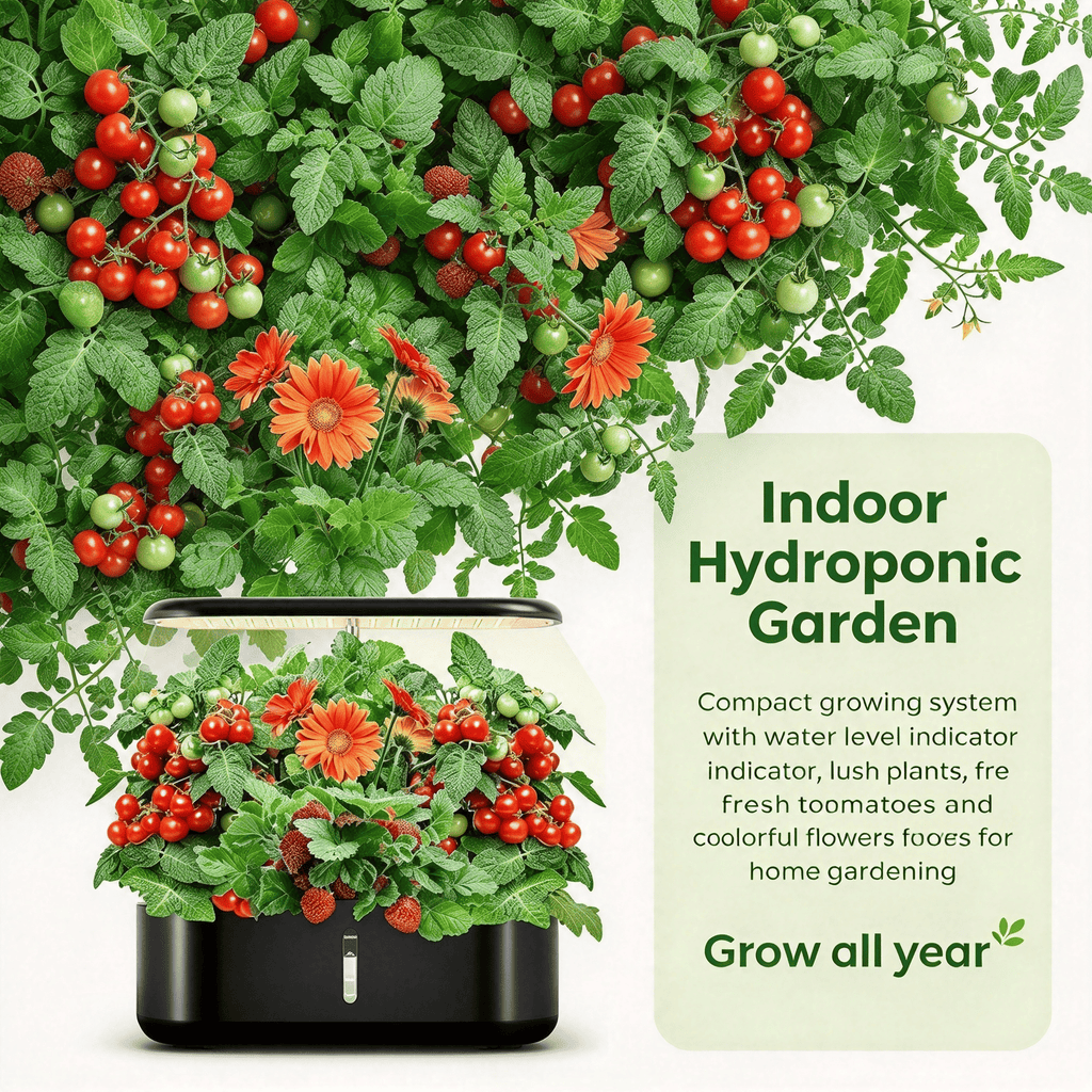 Indoor Hydroponic Herb Garden Kit - 10-Pod Countertop Grow System with LED Grow Light & Timer – photo 10
