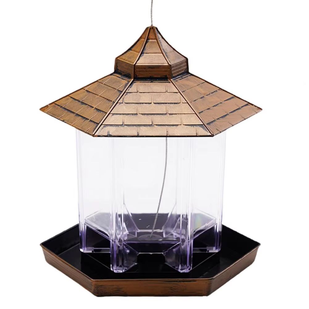 Hanging Gazebo Bird Feeder – 6 Feeding Ports, Large Seed Capacity, Weatherproof – photo 24