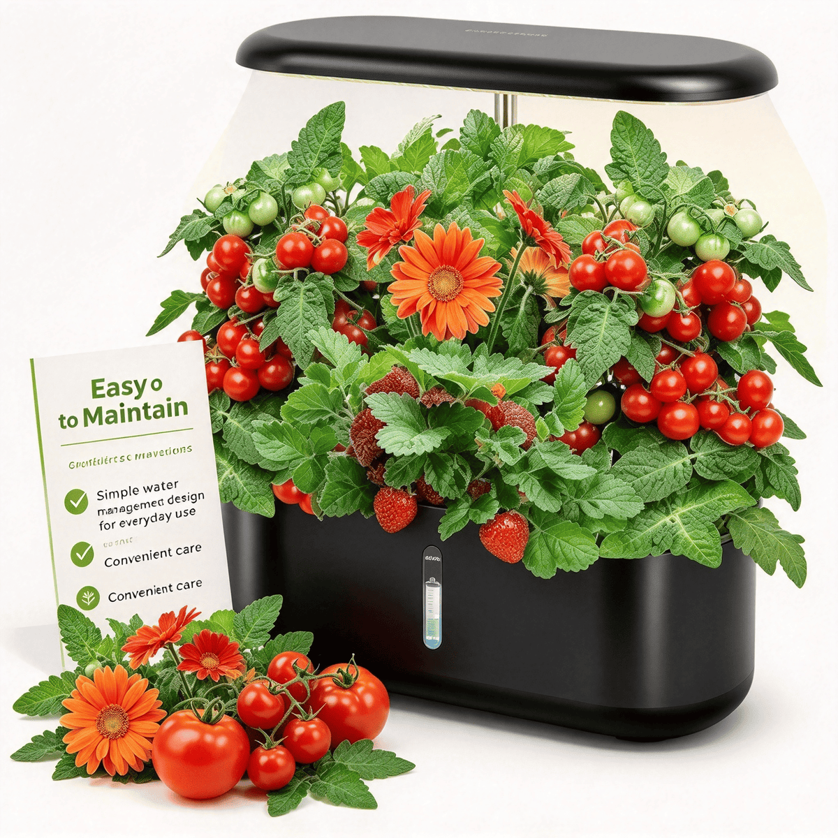 Indoor Hydroponic Herb Garden Kit - 10-Pod Countertop Grow System with LED Grow Light & Timer – photo 9