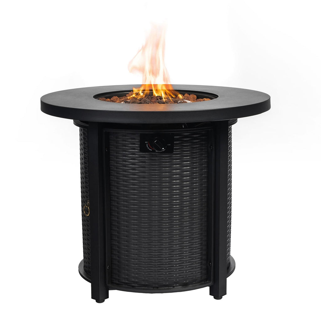 30" Round Propane Fire Pit Table – 40,000 BTU
