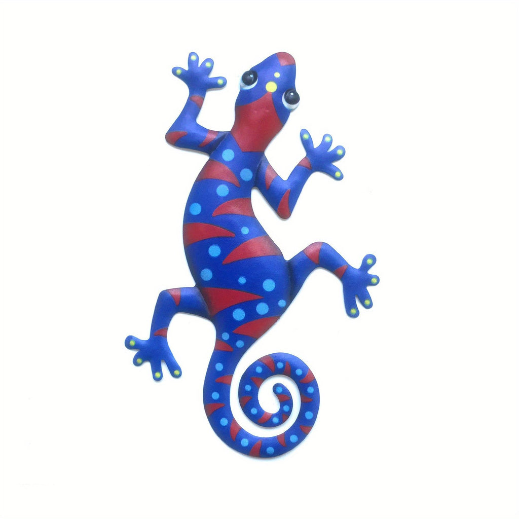 Metal Gecko Wall Art – Hanging Lizard Sculpture for Fence, Door & Patio – photo 10