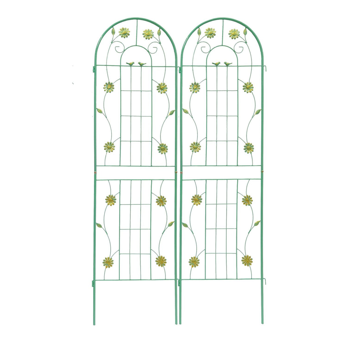 Metal Garden Trellis, 2-Pack – 71" x 19.7" Rustproof Climbing Plant Support – photo 11
