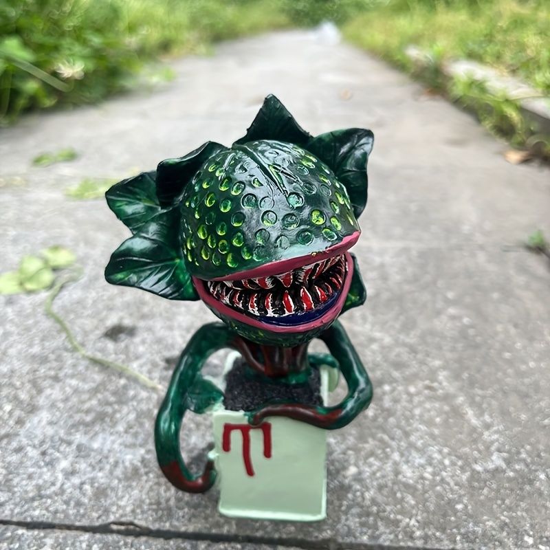 Piranha Plant Garden Statue – Spooky Carnivorous Flower Halloween Decor – photo 5