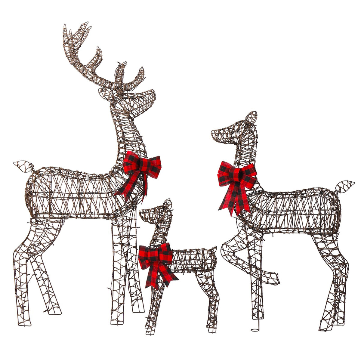 3-Piece Lighted Christmas Reindeer Family Set – view 12