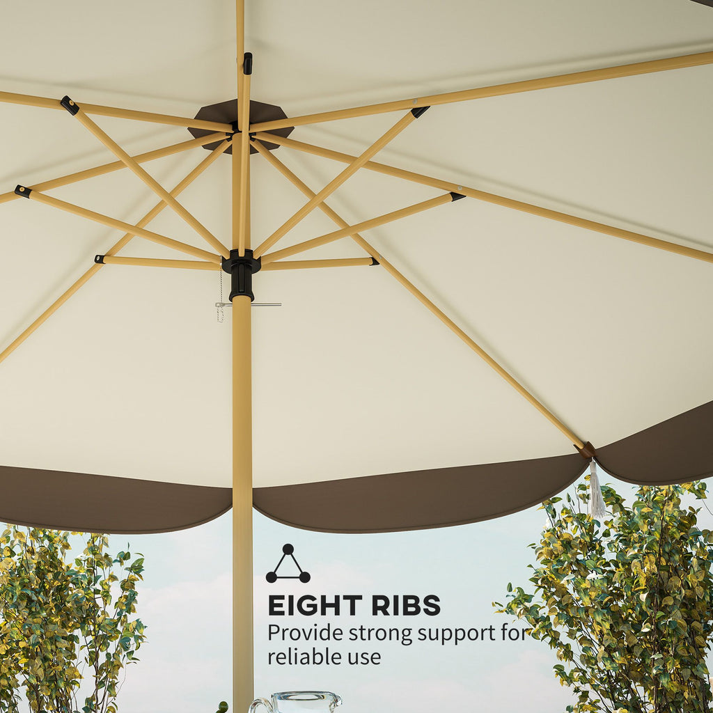 9 ft Patio Market Umbrella – UPF 50+, 8 Ribs – view 7