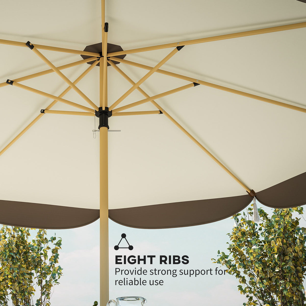 9 ft Patio Market Umbrella – UPF 50+, 8 Ribs – view 7