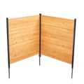 2-Panel Solid Wood AC Privacy Screen – 38" x 42" Equipment & Trash Can Hider
