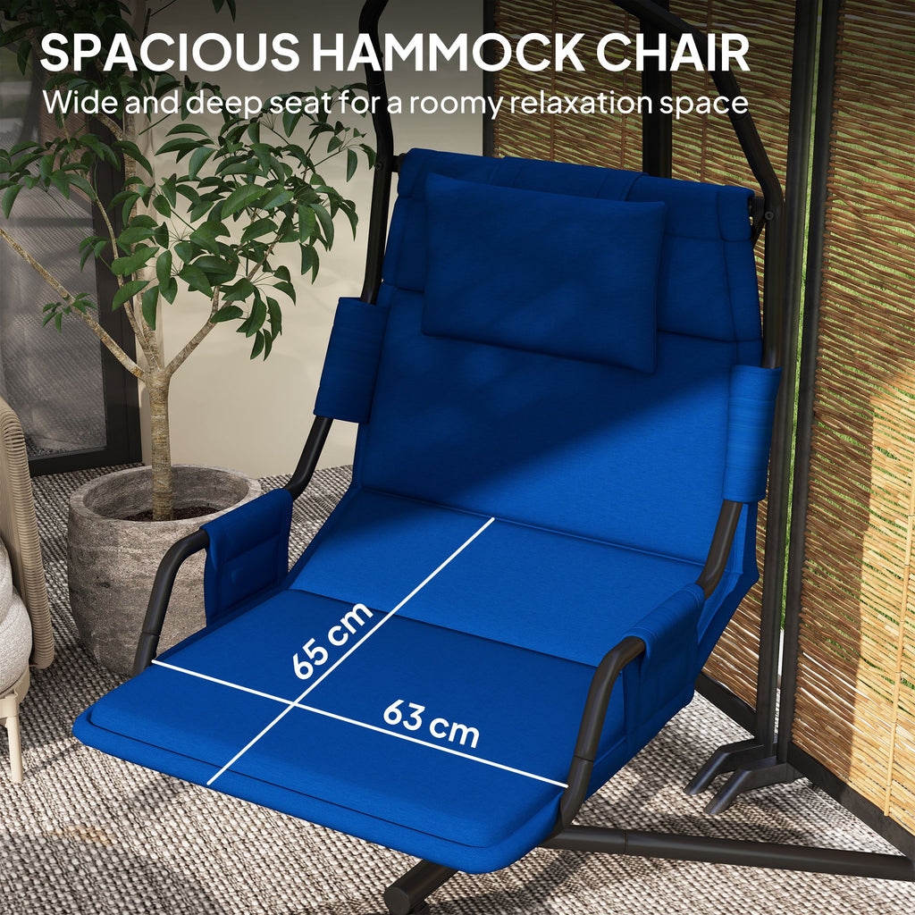 Hammock Chair with Stand & Cushion – view 4