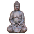Meditating Buddha Garden Statue, 15" – Bronze-Look Zen Sculpture for Indoor or Outdoor