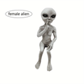 Outer Space Alien Garden Statue – Funny Resin Alien Figurine