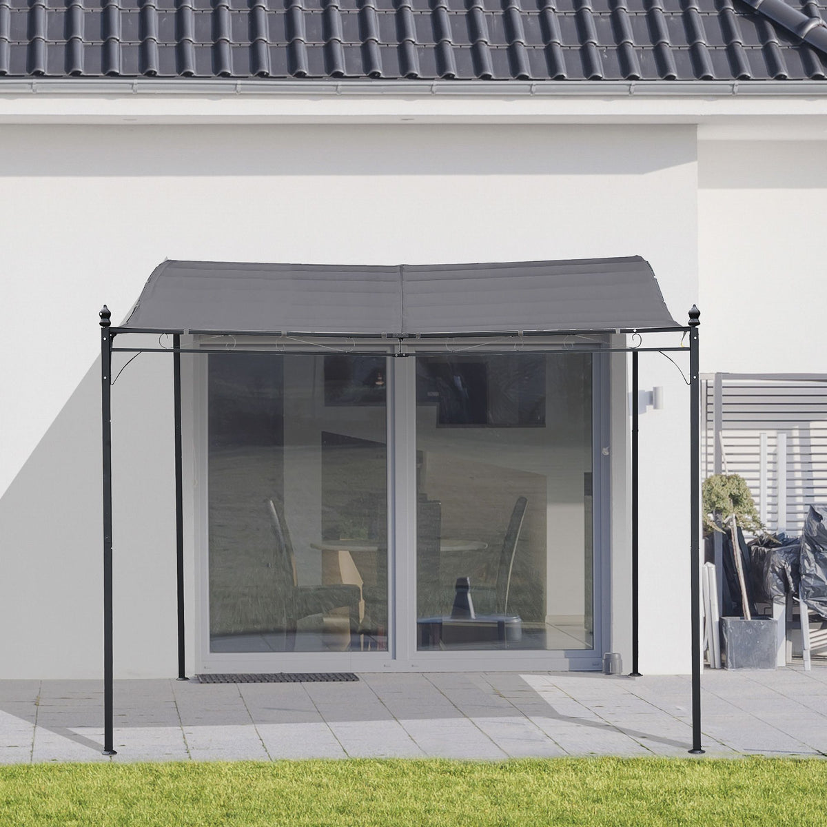 10 x 10 ft Gray Patio Gazebo Canopy – view 2
