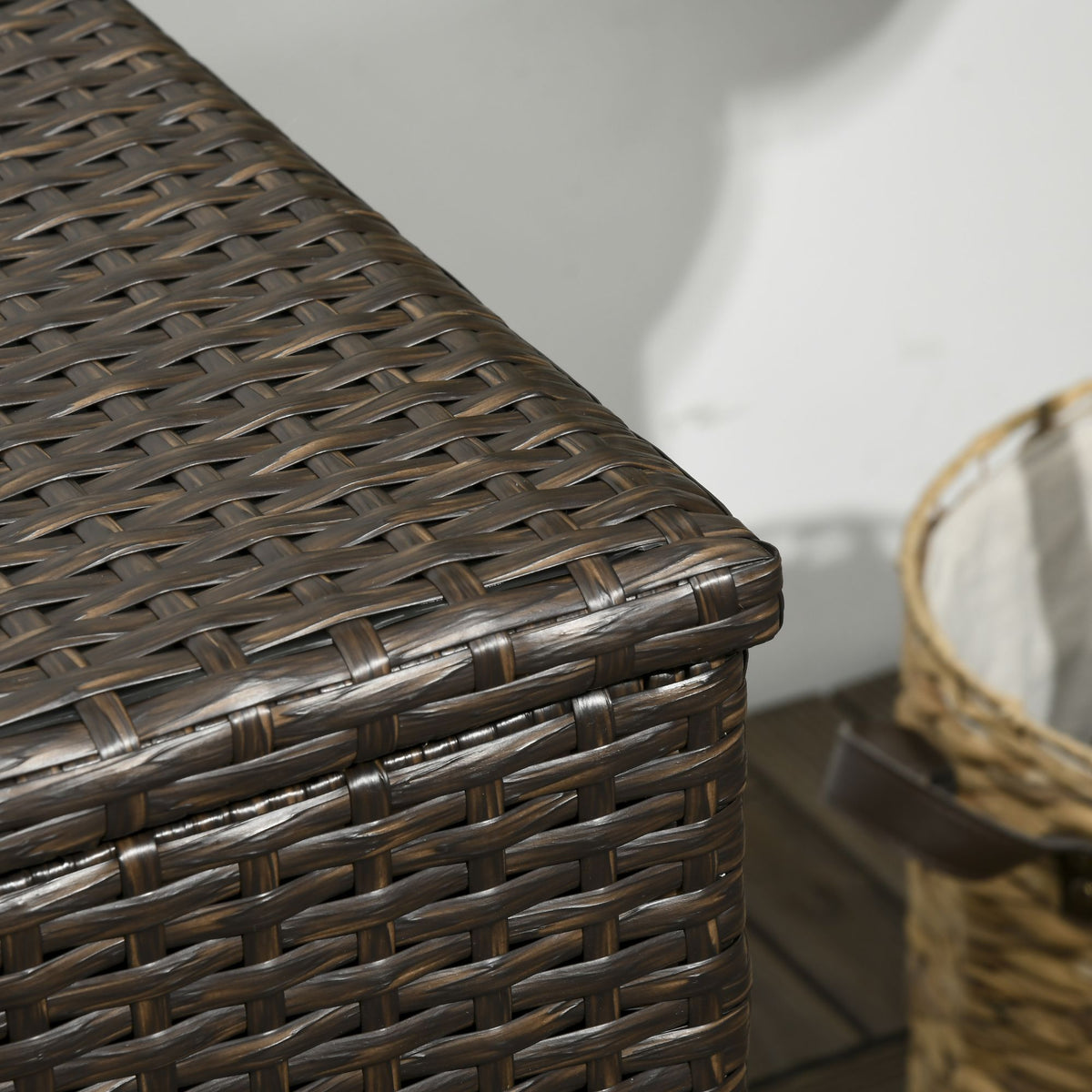 113 Gallon Wicker Deck Box with Liner – view 8