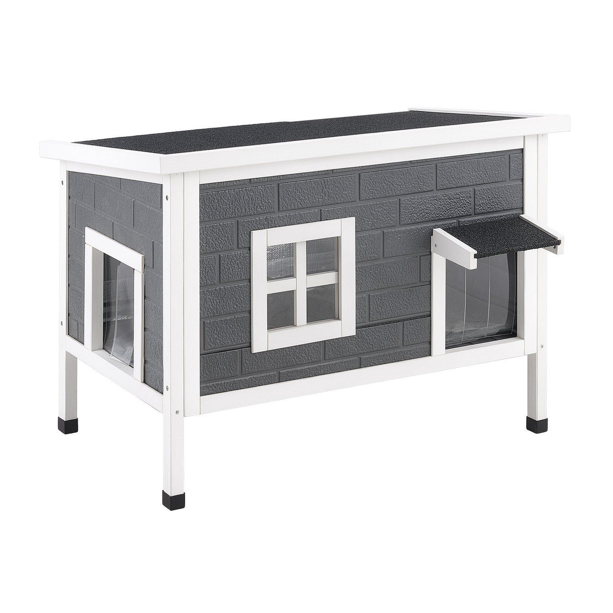 Heated Outdoor Cat House for 1–3 Cats