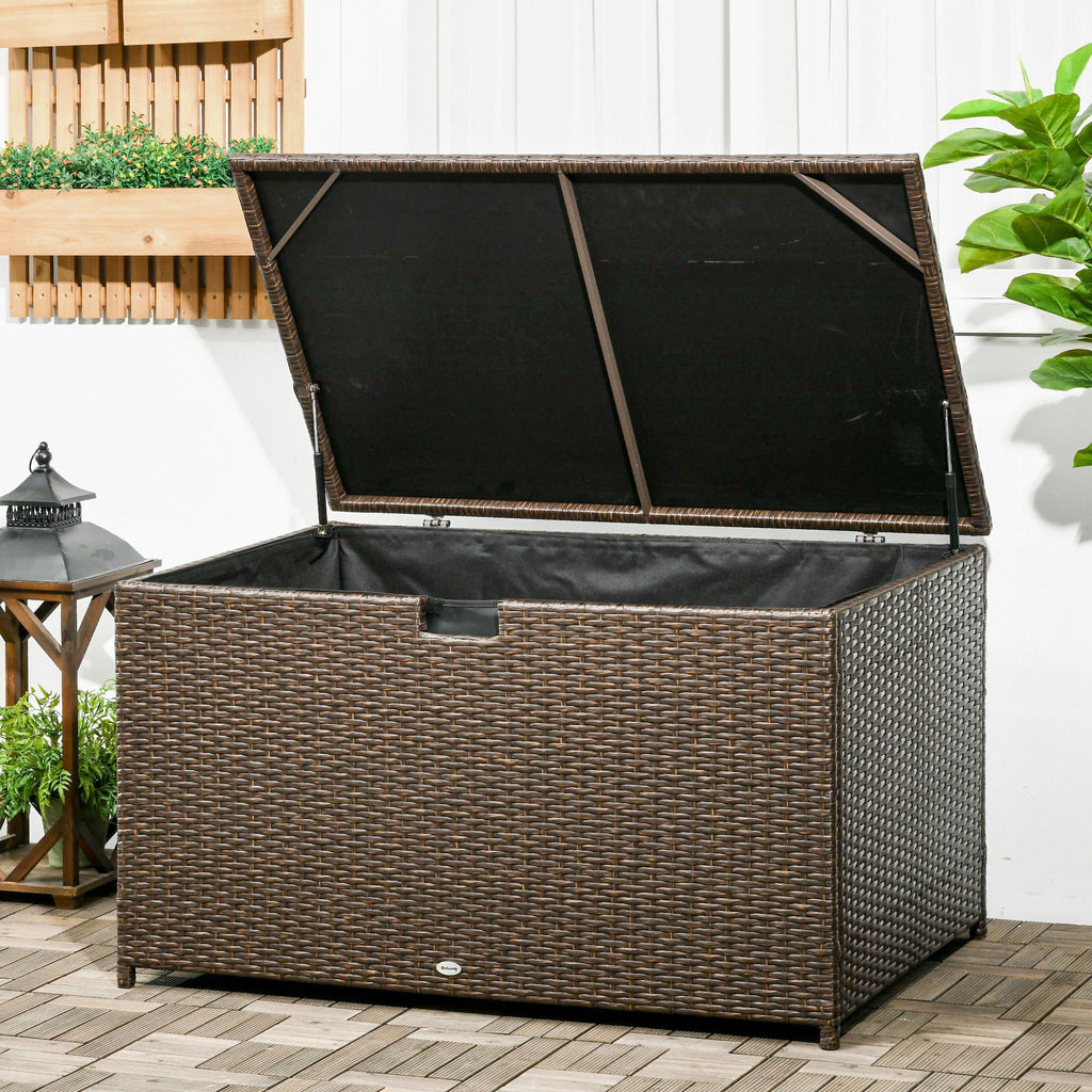 113 Gallon Wicker Deck Box with Liner – view 2