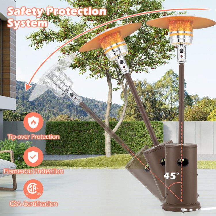 50,000 BTU Propane Patio Heater with Drink Table – view 19
