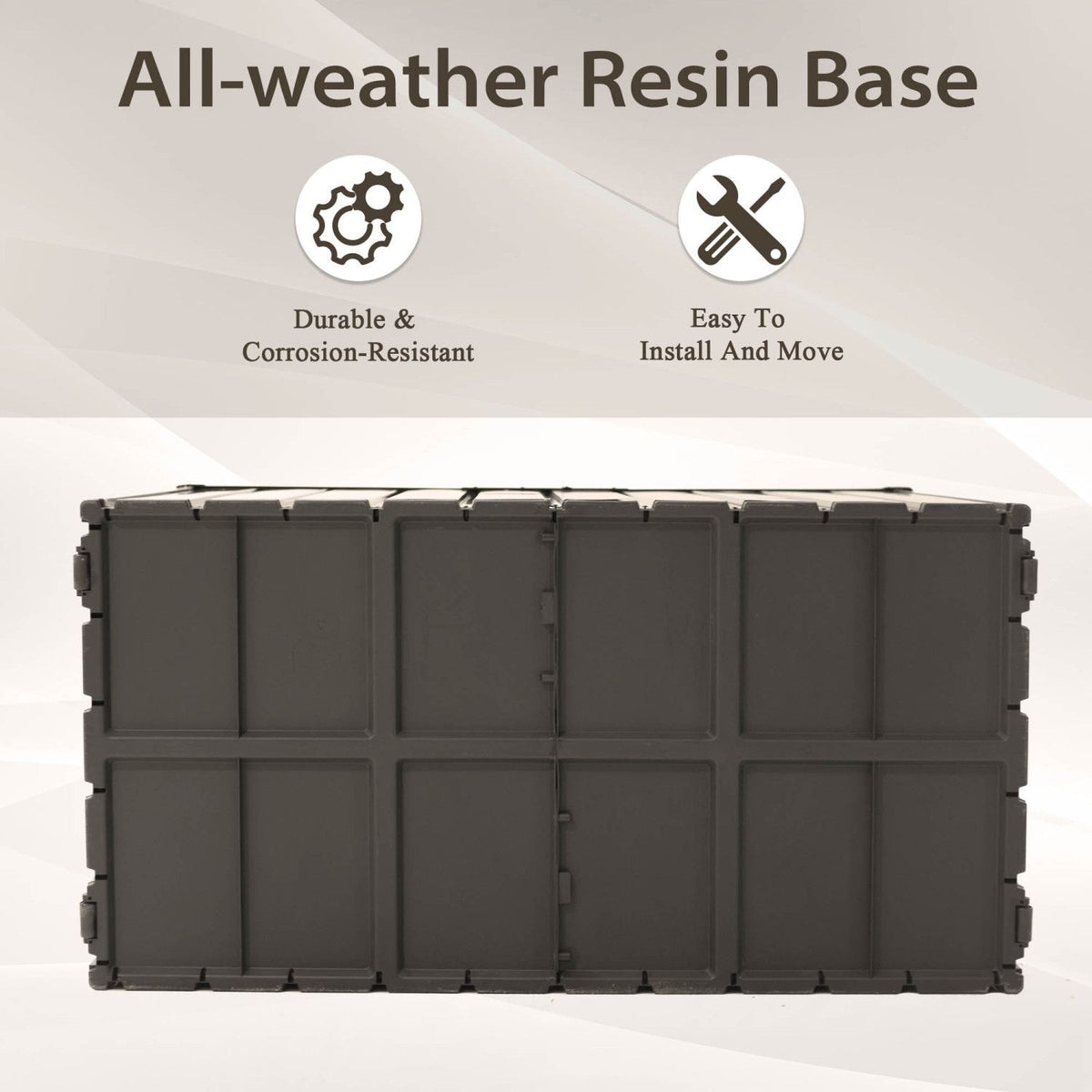 120 Gallon Lockable Outdoor Deck Box – view 8
