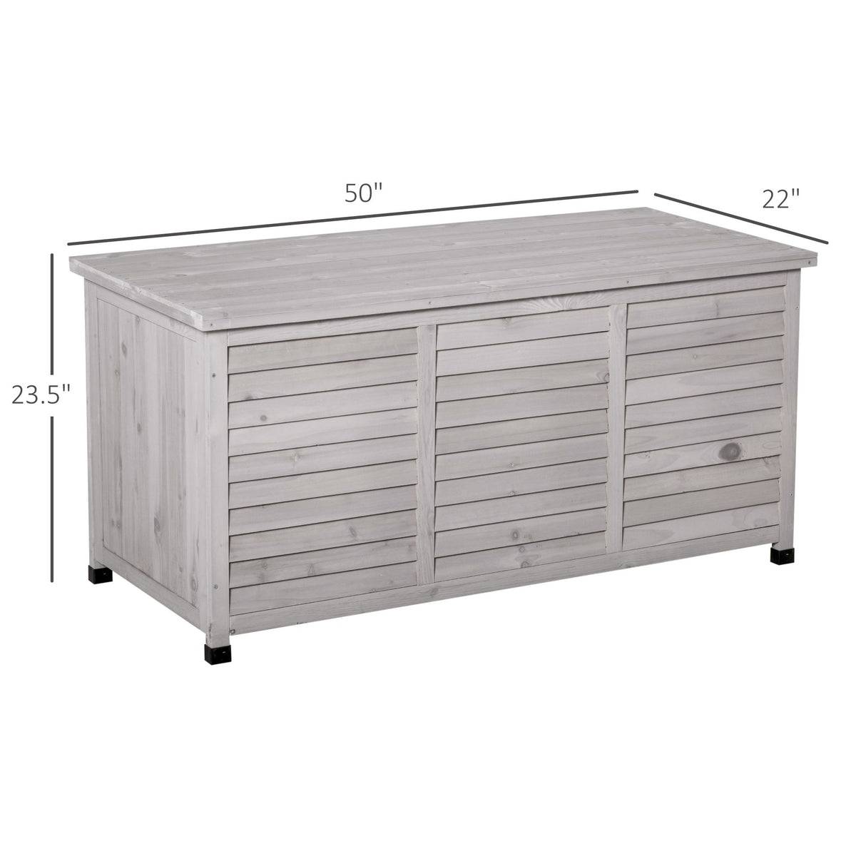 75 Gallon Wooden Deck Storage Box – view 3